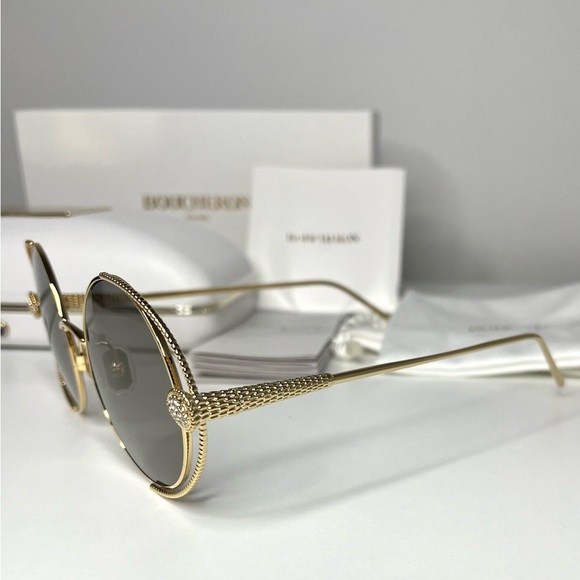 Boucheron Paris NWT Round Gold Sunglasses BC0031S 002 - Picture 4 of 8